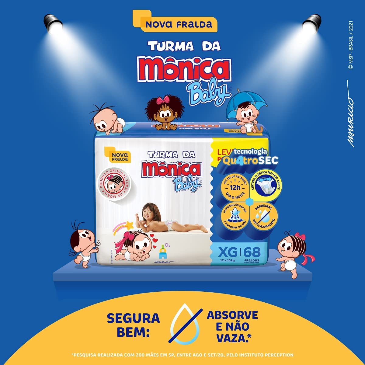 Fralda Turma Da Mônica Baby Giga – Clube Baby Promoções para